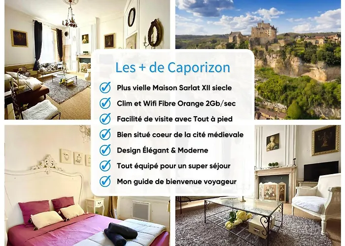 Caporizon-Sarlat L\'Elegance-T2 Plein Centre Cite Medievale